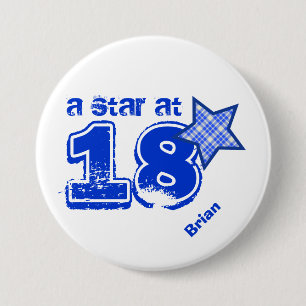 Badge Rond 7,6 Cm Une étoile à la collection de cadeau