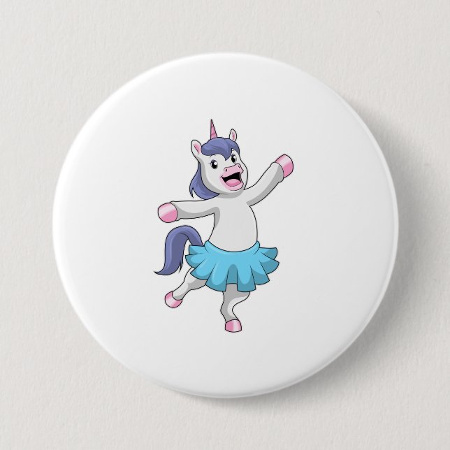 Badge Rond 7,6 Cm Unicorn (Devant)