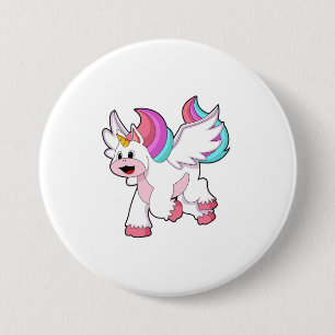 Badge Rond 7,6 Cm Unicorne avec Wing.PNG