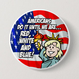 BADGE ROND 7,6 CM USA