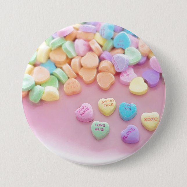 Badge Rond 7,6 Cm Valentine Candy (Devant)