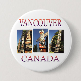 Badge Rond 7,6 Cm Vancouver Canada