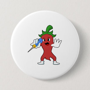 Badge Rond 7,6 Cm Vegan Pepper at Darts