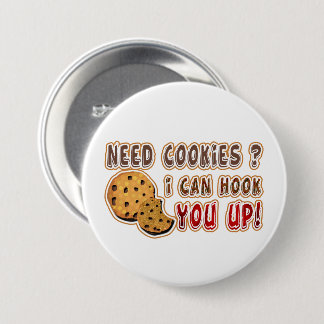 Badge Rond 7,6 Cm vendeur de biscuits