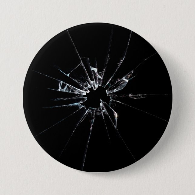 Badge Rond 7,6 Cm Verre Brisé N° 1 (Devant)