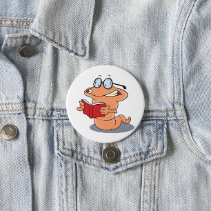 Badge Rond 7,6 Cm Vers de livre