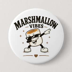 Badge Rond 7,6 Cm Vibes de marshmallow