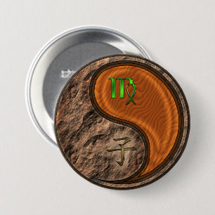 Badge Rond 7,6 Cm Vierge & Rat de Bois
