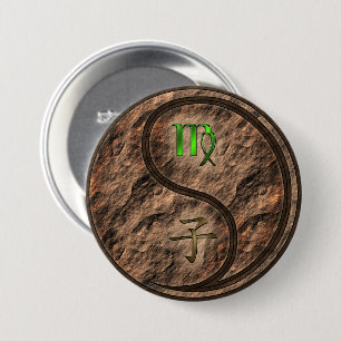 Badge Rond 7,6 Cm Vierge & Rat de Terre