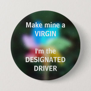 Badge Rond 7,6 Cm VIERGE - un bouton de conducteur indiqué