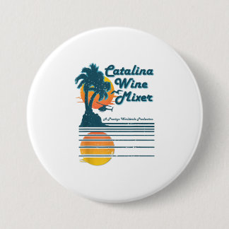 Badge Rond 7,6 Cm Vin de l'île de Catalina et mélangeur de palme TSh
