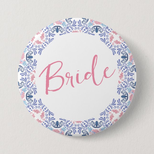 Badge Rond 7,6 Cm Vino avant Voeux vin Fête de Bachelorette (Devant)