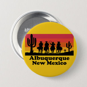 Badge Rond 7,6 Cm Vintage Albuquerque Nouveau-Mexique