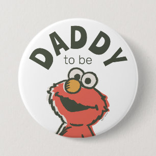 Badge Rond 7,6 Cm Vintage Elmo Baby shower Papa
