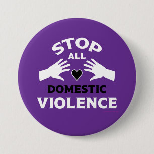 Badge Rond 7,6 Cm Violence domestique