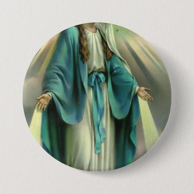 Badge Rond 7,6 Cm Virgin Mary (Devant)