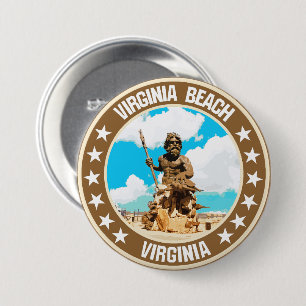 Badge Rond 7,6 Cm Virginia Beach