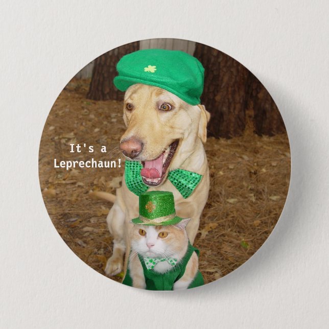 Badge Rond 7,6 Cm Visée de lutin (Devant)