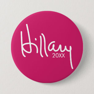 Badge Rond 7,6 Cm Vitesse de campagne de concepteur de Hillary
