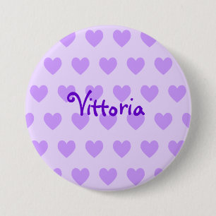 Badge Rond 7,6 Cm Vittoria en violet