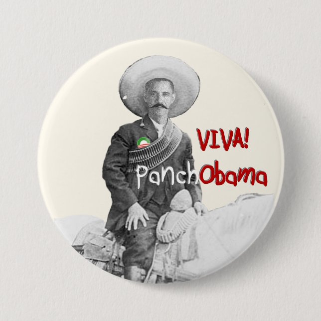 Badge Rond 7,6 Cm Vivats PanchObama (Devant)