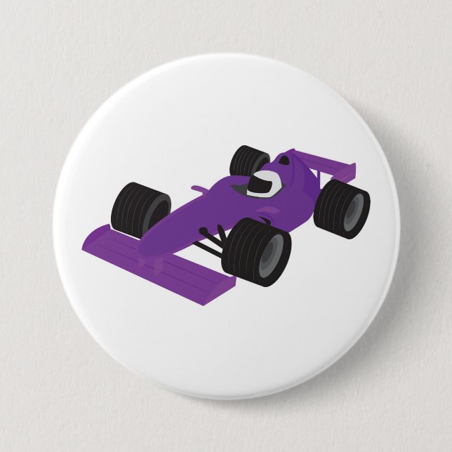 Badge Rond 7,6 Cm Voiture de course F1 (Devant)