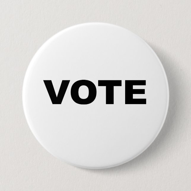 Badge Rond 7,6 Cm Vote (Devant)