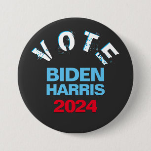 Badge Rond 7,6 Cm VOTE BIDEN HARRIS 2024 Mod Campaign