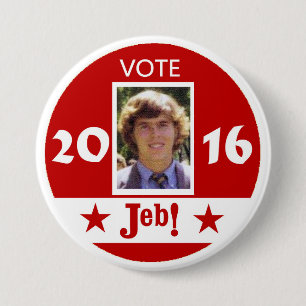 Badge Rond 7,6 Cm Vote Jeb 2016