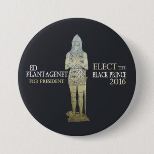 Badge Rond 7,6 Cm Vote pour le prince noir en 2016