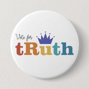 Badge Rond 7,6 Cm Vote pour tRuth - Bouton RBG