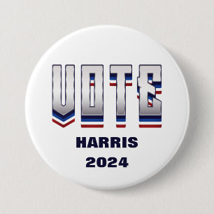 Badge Rond 7,6 Cm Voter la typographie moderne - Élection