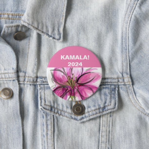 Badge Rond 7,6 Cm VOTEZ ! Kamala 2024