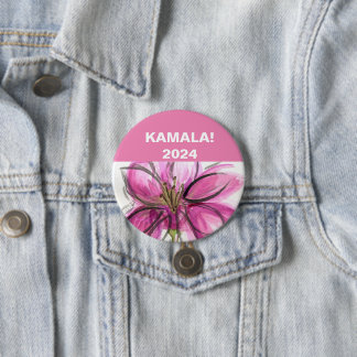 Badge Rond 7,6 Cm VOTEZ ! Kamala 2024
