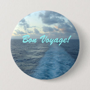 Badge Rond 7,6 Cm Voyage de fève de sillage