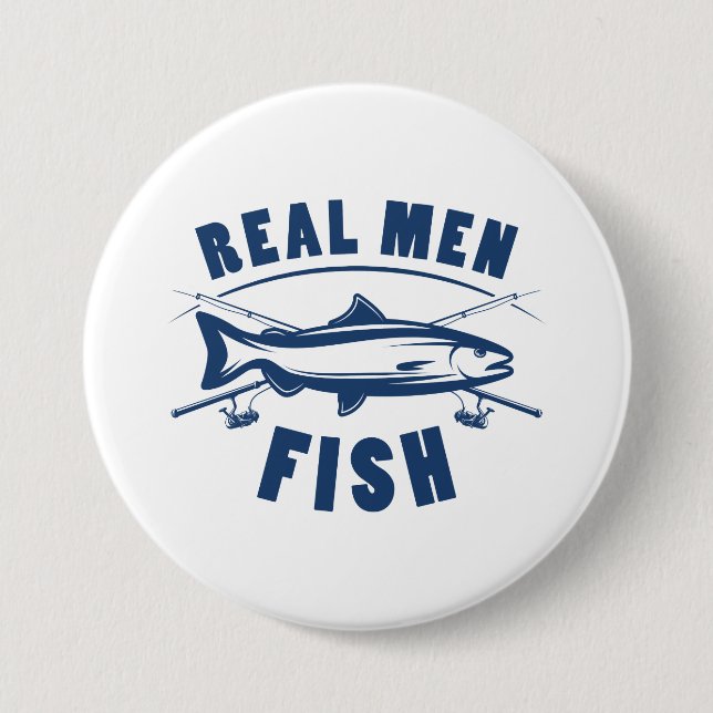 Badge Rond 7,6 Cm Vrai poisson (Devant)