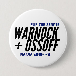 Badge Rond 7,6 Cm Warnock Notre Ossoff