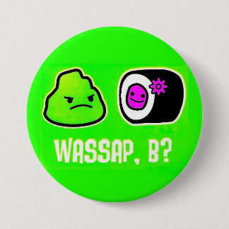 Badge Rond 7,6 Cm Wasap, B ?