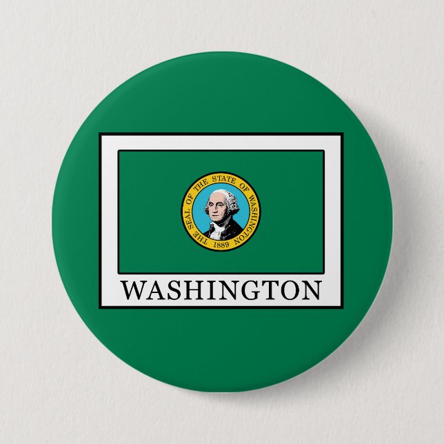 Badge Rond 7,6 Cm Washington (Devant)