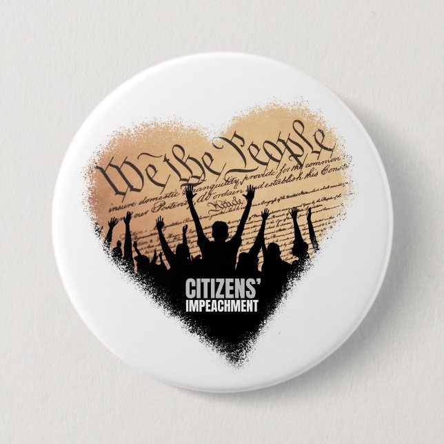 Badge Rond 7,6 Cm We the People Button (Devant)