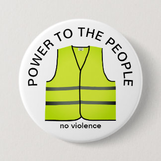 Badge Rond 7,6 Cm yellow vest protest button