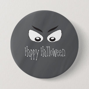 Badge Rond 7,6 Cm Yeux effrayants et effrayés