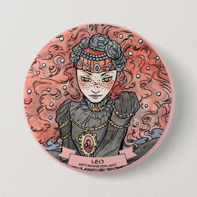 Badge Rond 7,6 Cm Zodiaque de Lolita (Devant)