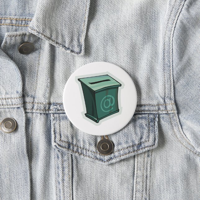Badge Rond 7,6 Cm Zone de vote verte (Créateur téléchargé)