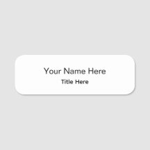 Badge rond classique personnalisé pour employé pro