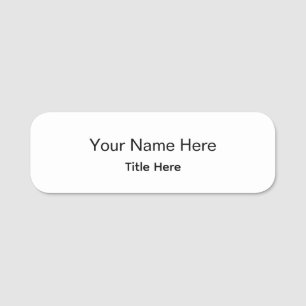 Badge rond classique personnalisé pour employé pro