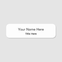 Badge Rond Classique Personnalisé pour Professionn