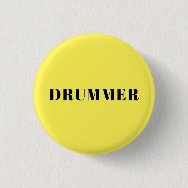 Badge rond jaune tambour (Devant)