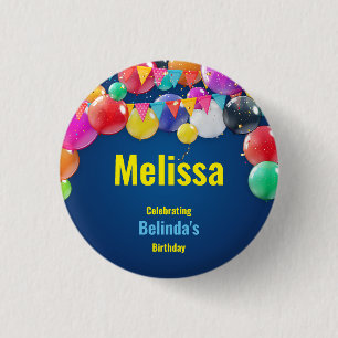 Badge rond pour la fête d'anniversaire des enfants