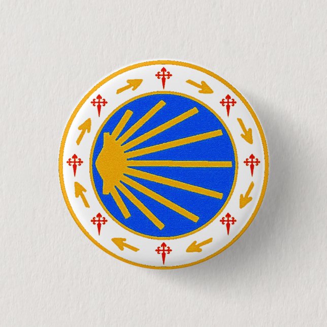 Badge ronde Camino de Santiago (Devant)